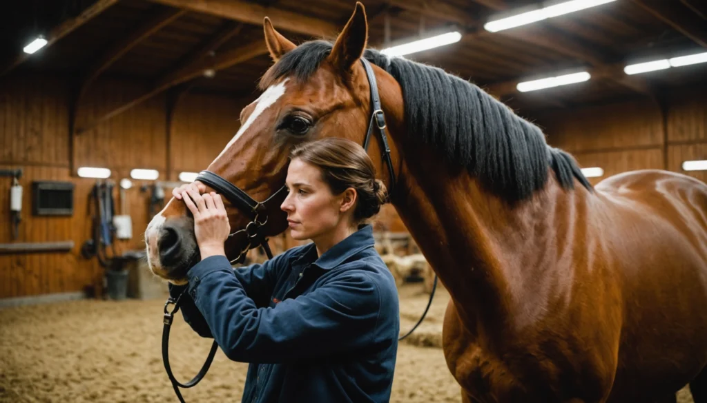 tonte tablier cheval