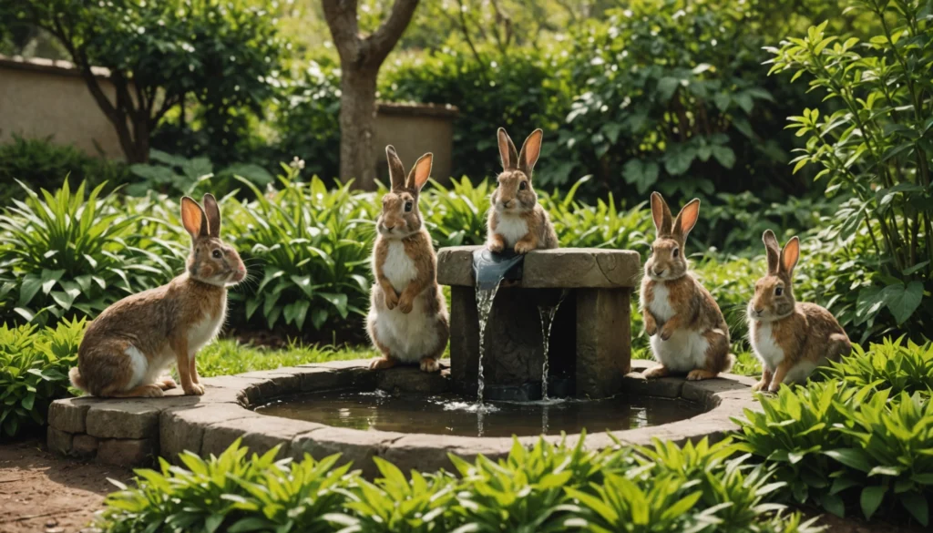 distributeur eau lapin