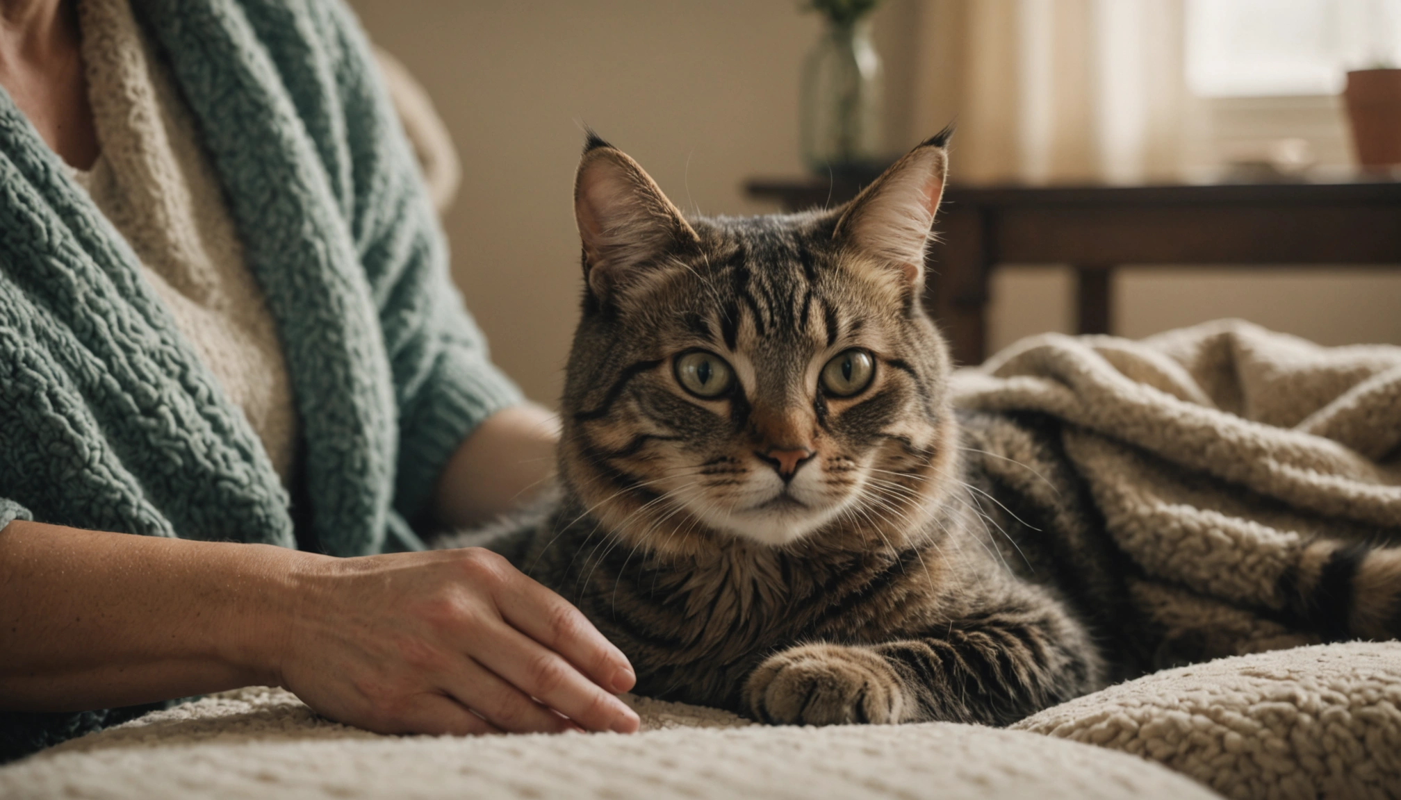 chat boule sous la peau