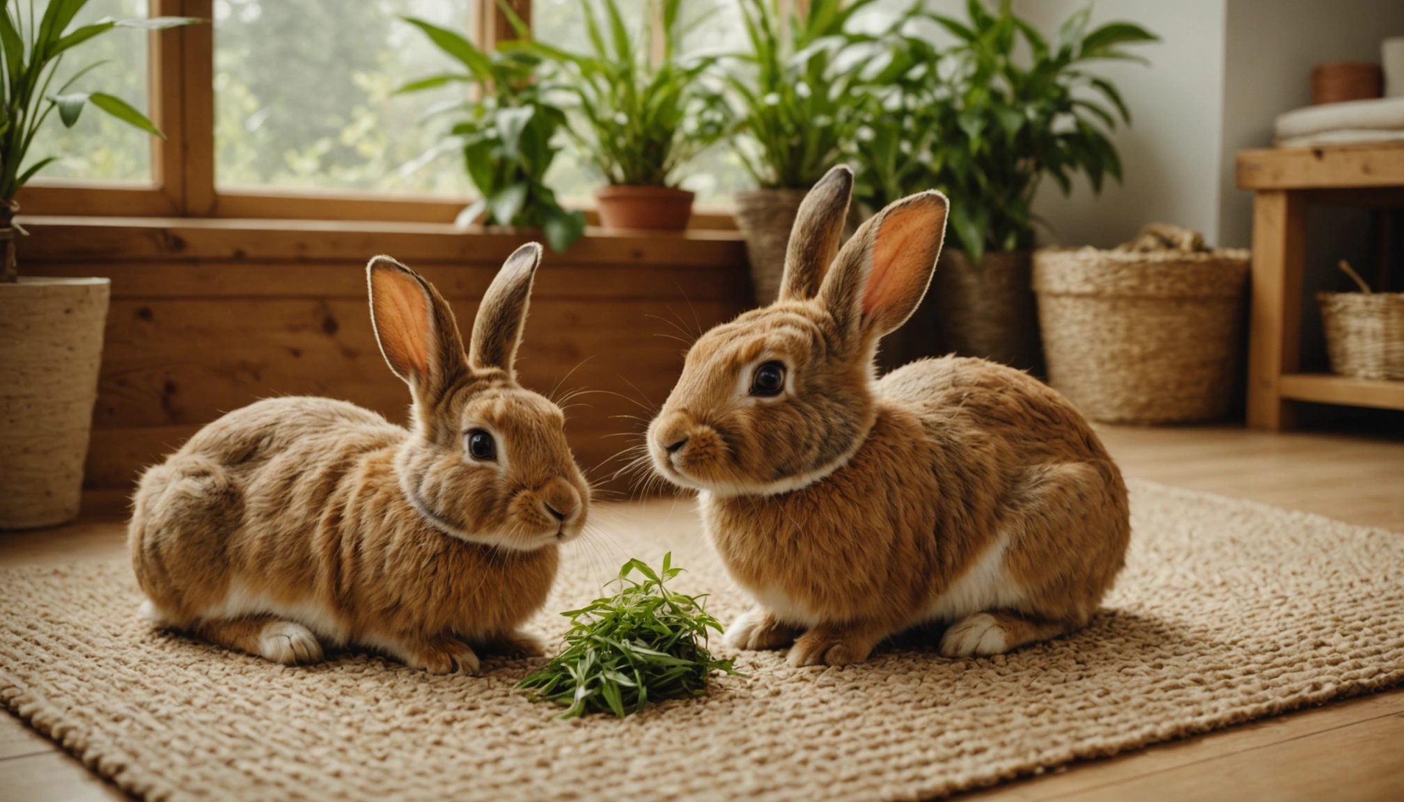 tapis de chanvre lapin